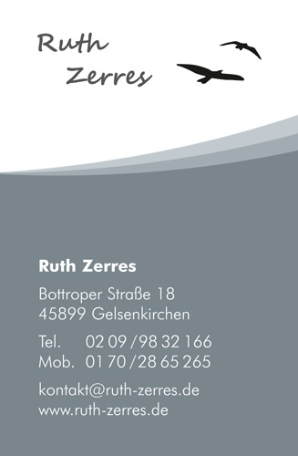 Visitenkarten (45) für Trauerbegleitung Ruth Z.