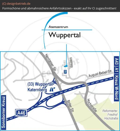 (579) Anfahrtsskizze Wuppertal-Elberfeld