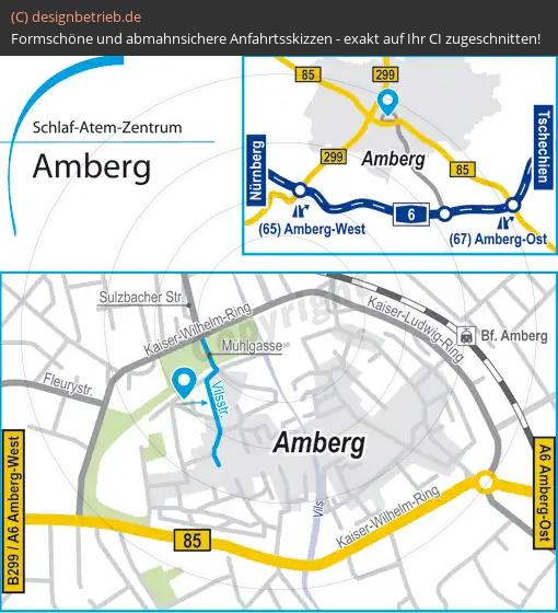 (632) Anfahrtsskizze Amberg