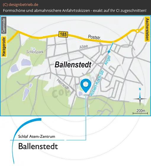 (640) Anfahrtsskizze Ballenstedt