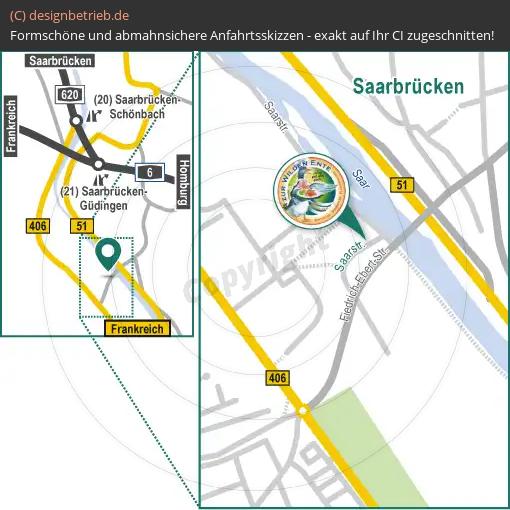 (699) Anfahrtsskizze Saarbrücken