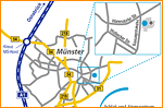 Anfahrtsskizze Münster von Essener Webdesign-Agentur 