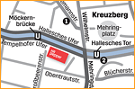 Zweiteilige Anfahrtsskizze Berlin erstellt für HRPepper durch Essener Webdesign-Agentur