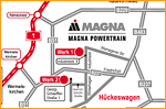 Anfahrtsskizze Hückeswagen für MAGNA Powertrain von Webdesign-Agentur in Essen