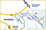 Abmahnsichere Anfahrtskarte Rendsburg für Löwenstein Medical GmbH & Co. KG erstellt durch Essener Werbeagentur designbetrieb