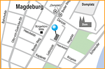designbetrieb (Webdesign-Agentur aus Essen) entwickelt für ein Mini-Budget eine individuelle Anfahrtskarte Magdeburg für Magdeburger Stadtmission e.V.