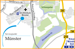 Schöne Anfahrtskarte Münster für Löwenstein Medical GmbH & Co. KG erstellt von Essener Webdesign-Agentur designbetrieb