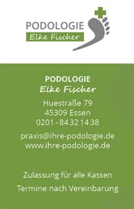 Visitenkarte Podologin Elke Fischer aus Essen