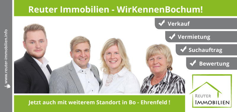 Reuter Immobilien setzt auf neue Werbe-Postwurfsendung:  Jetzt auch mit weiterem Standort in Bo - Ehrenfeld !