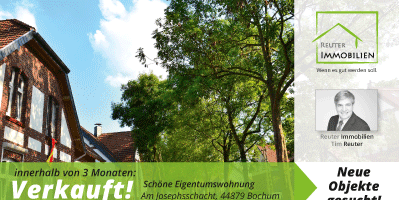 Hochwertige / edle Werbepostkarten für Tim Reuter Immobilien aus Bochum von Werbeagentur designbetrieb aus Essen