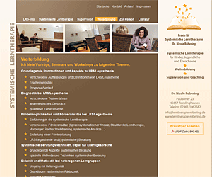 Webdesign-Agentur designbetrieb aus Essen entwicklt und launcht die Webseite  www.lerntherapie-robering.de