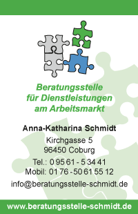 Visitenkarte  für Beratungsstelle Schmidt durch Webdesign-Agentur designbetrieb aus Essen 