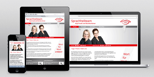 webdesignagentur designbetrieb launcht www.sprachheilteam.de 