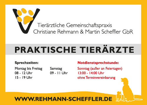 Außenschild an der Eingangstüre