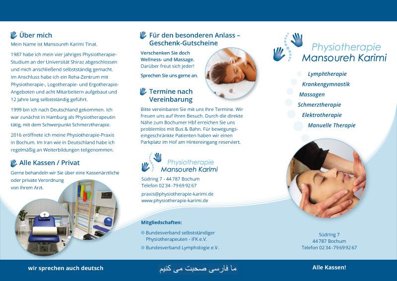 Faltblätter erstellen Beispiel 115 physiotherapie-mansoureh-k-