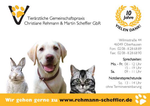 Anzeigen 23 Design Beispiel Tierärztliche Gemeinschaftspraxis Christiane Rehmann & Martin Scheffler GbR
