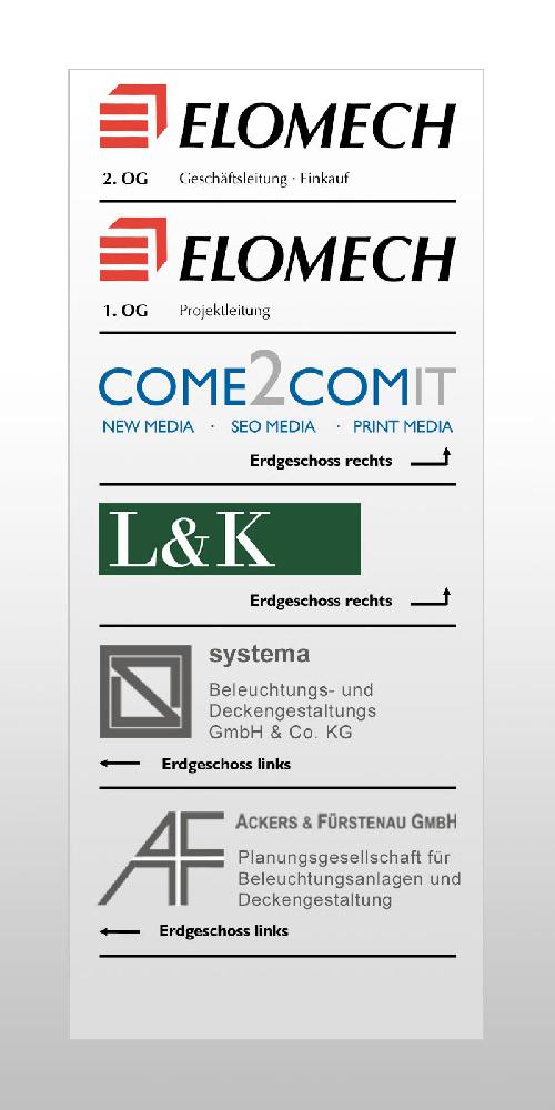 Schilder für L&K GmbH