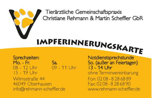 Werbeartikel-und-andere-Printmedien (236) für Tierärztliche Gemeinschaftspraxis Christiane Rehmann & Martin Scheffler GbR