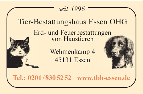 Visitenkarten (43) für Tier-Bestattungshaus Essen OHG