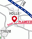 News designbetrieb (Webdesign-Agentur aus Essen) entwickelt eine Anfahrtsskizze Übersichtskarte) für Plameco Fachbetrieb Hildesheim in Holle