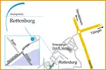 Anfahrtsskizze (122) Rottenburg