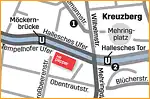 Anfahrtsskizze (197) Berlin Kreuzberg (Detailkarte)