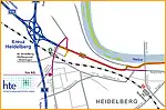 Anfahrtsskizze (205) Heidelberg hte Aktiengesellschaft