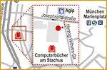 Anfahrtsskizze (256) München Computerbücher am Stachus
