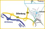 Anfahrtsskizze (292) Dillenburg