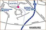 Anfahrtsskizze (298) Hamburg anamed