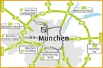 Anfahrtsskizze (343) München Übersichtskarte
