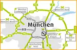 Anfahrtsskizze (345) München Übersichtskarte