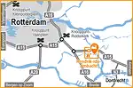 Anfahrtsskizze (434) Hendrik-Ido-Ambacht bei Rotterdam (Niederlande) Übersichtskarte STILL GmbH