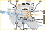 Anfahrtsskizze (436) Hamburg Übersichtskarte