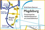 Anfahrtsskizze (524) Magdeburg Uni-Klinikum Leipziger Straße