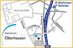 Anfahrtsskizze (533) Oberhausen