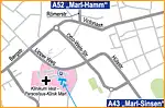 Anfahrtsskizze (557) Marl (Vest) Schlaf-Atem-Zentrum | Löwenstein Medical GmbH & Co. KG