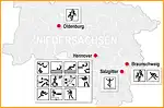 Anfahrtsskizze (577) Niedersachsen Übersichtskarte