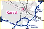 Anfahrtsskizze (582) Kassel
