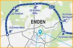 Anfahrtsskizze (594) Emden