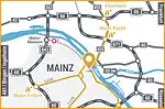 Anfahrtsskizze (602) Mainz (Übersichtskarte) Mediendesign Waider