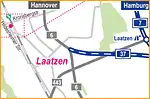 Anfahrtsskizze (676) Hannover