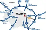 Anfahrtsskizze (784) München Übersichtskarte | LÖNNER MARKETING