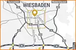 Anfahrtsskizze (785) Wiesbaden Übersichtskarte | Waider Mediendesign