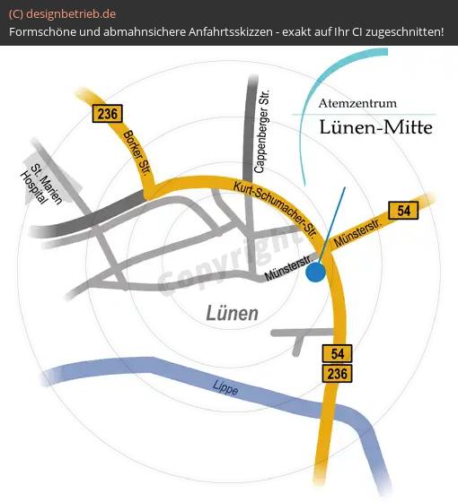 Anfahrtsskizze Lünen II Löwenstein Medical GmbH & Co. KG