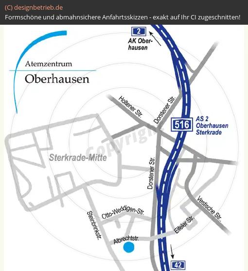 Anfahrtsskizze Oberhausen Löwenstein Medical GmbH & Co. KG
