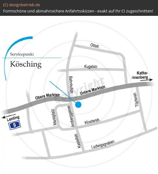 Anfahrtsskizze Kösching Löwenstein Medical GmbH & Co. KG