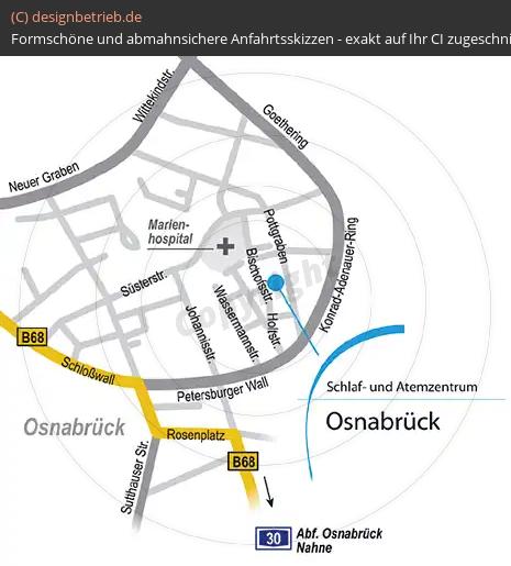 Anfahrtsskizze Osnabrück Löwenstein Medical GmbH & Co. KG