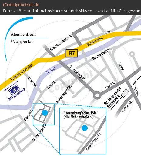 Anfahrtsskizze Wuppertal Löwenstein Medical GmbH & Co. KG