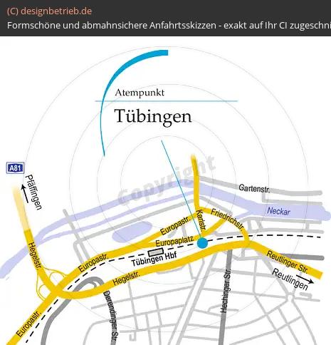 Anfahrtsskizze Tübingen Löwenstein Medical GmbH & Co. KG